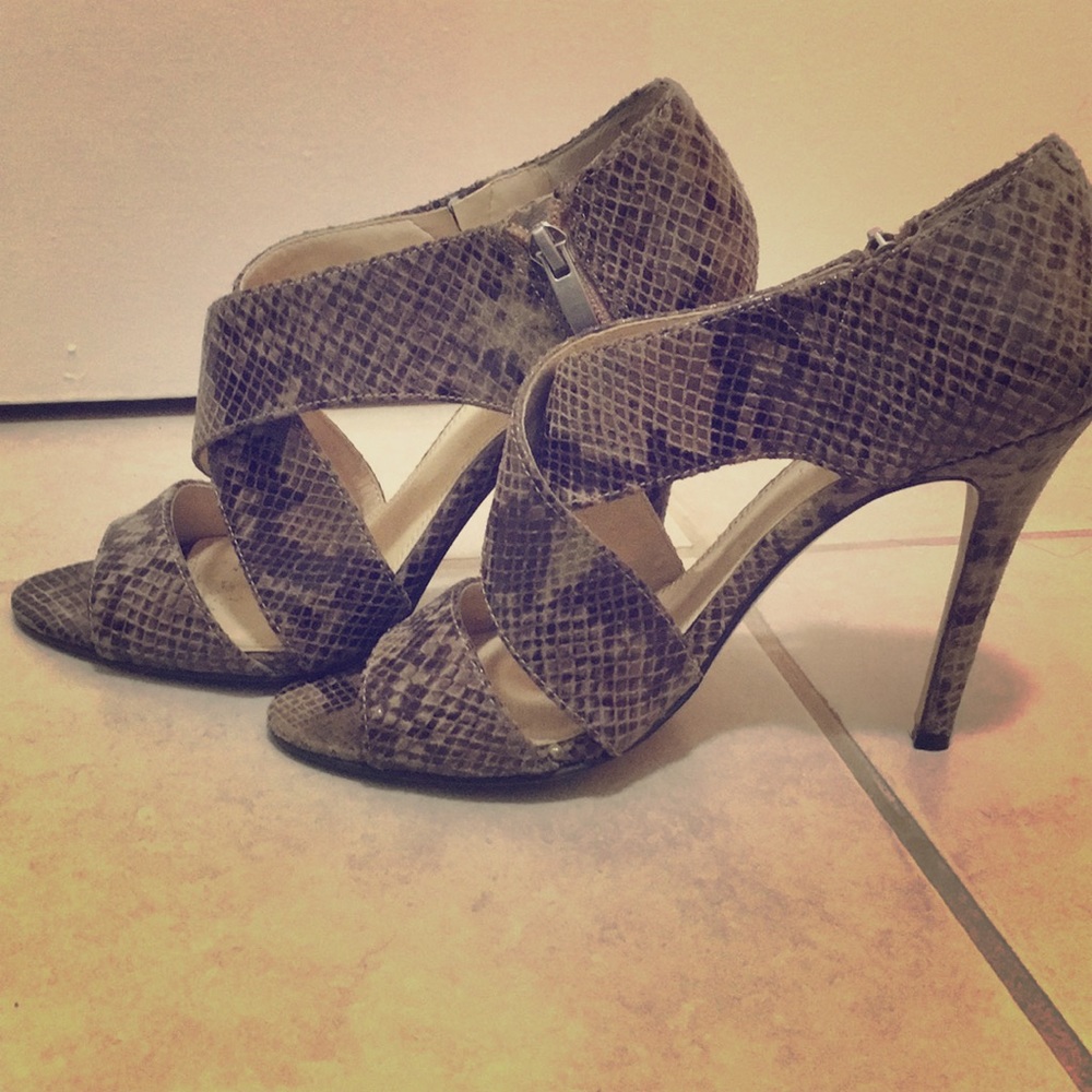 Snakeskin heels